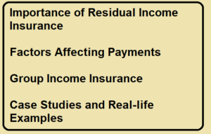 What are Residual Income Insurance Payments Based on