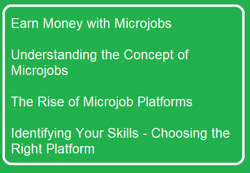 Earn Money with Microjobs