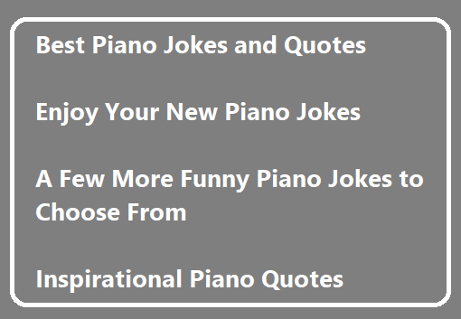 Inspirational Piano Quotes