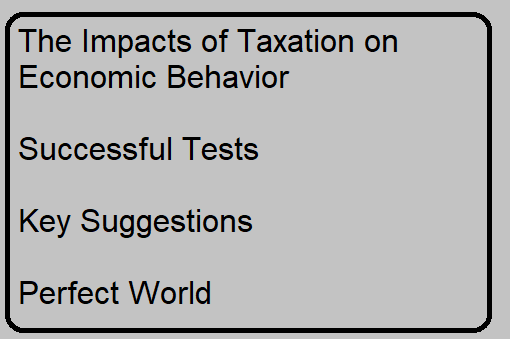 The Impacts of Taxation on Economic Behavior